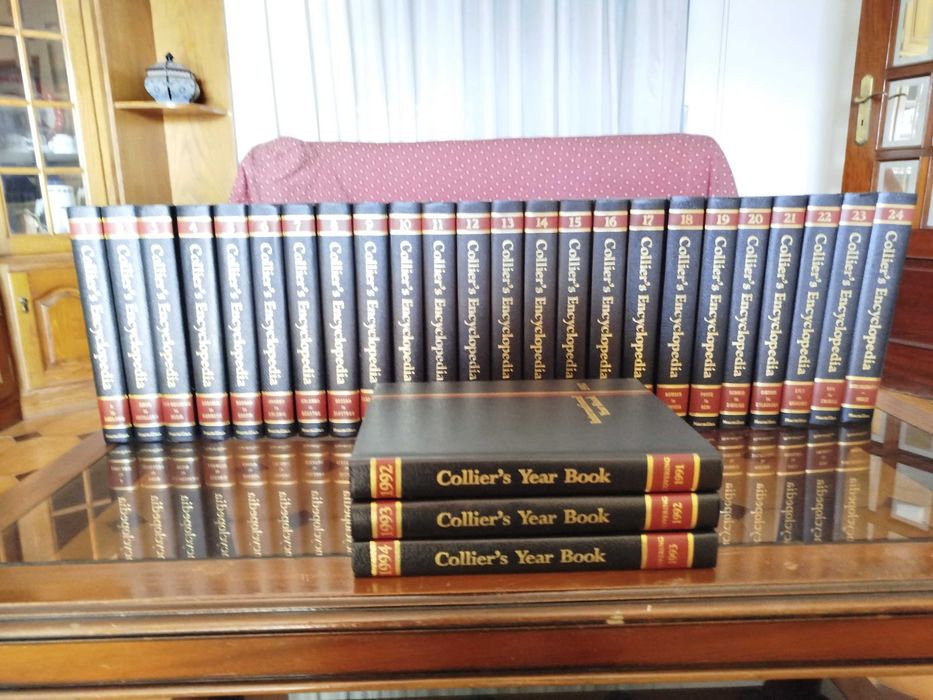 Collier's Encyclopedia + 3 Year's Books