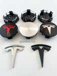 4 Centros Jante Emblema Logo | Tesla