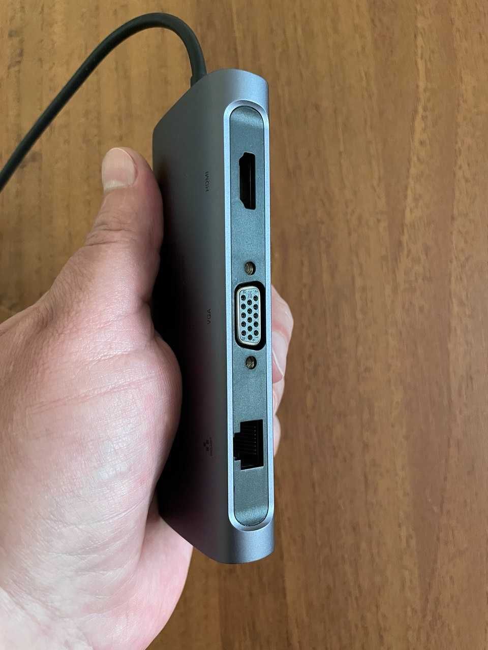Адаптер-хаб UGREEN 9-in-1 HDMI Ethernet USB-C Hub новый (без коробки)