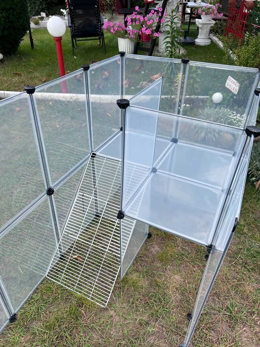 Duża klatka kojec wybieg dla świnki królika zwierząt panelowa NOWA