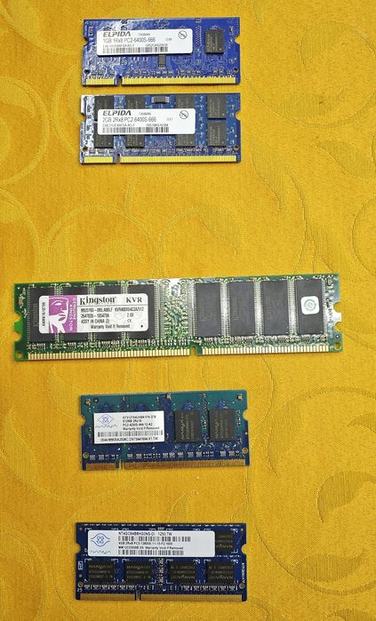 RAM DDR SO Dimm Pc2 Pc3