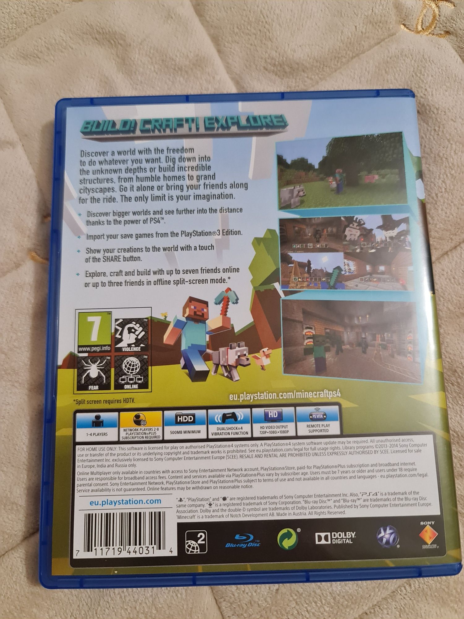 Minecraft PS4 PlayStation edition