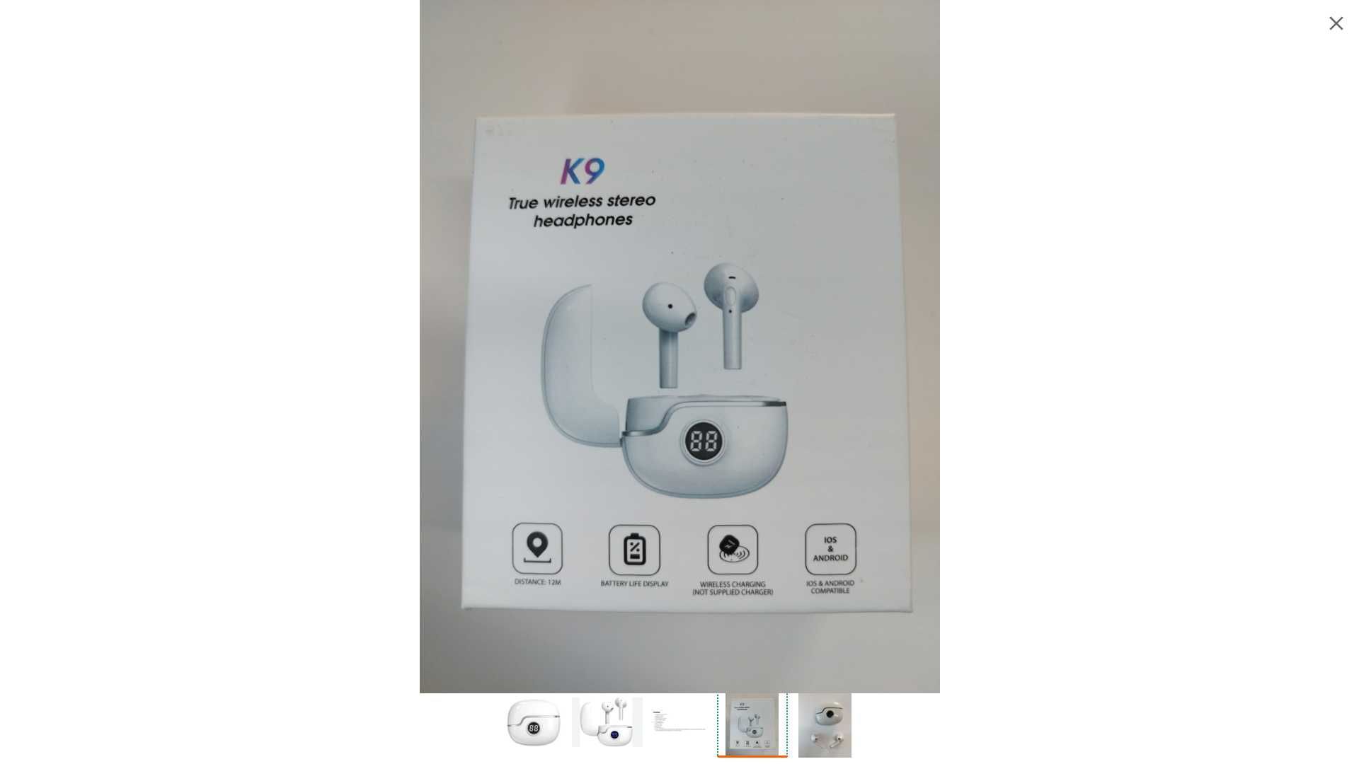 Słuchawki Bezprzewodowe dokanałowe sportowe  mikrofonem bluetooth