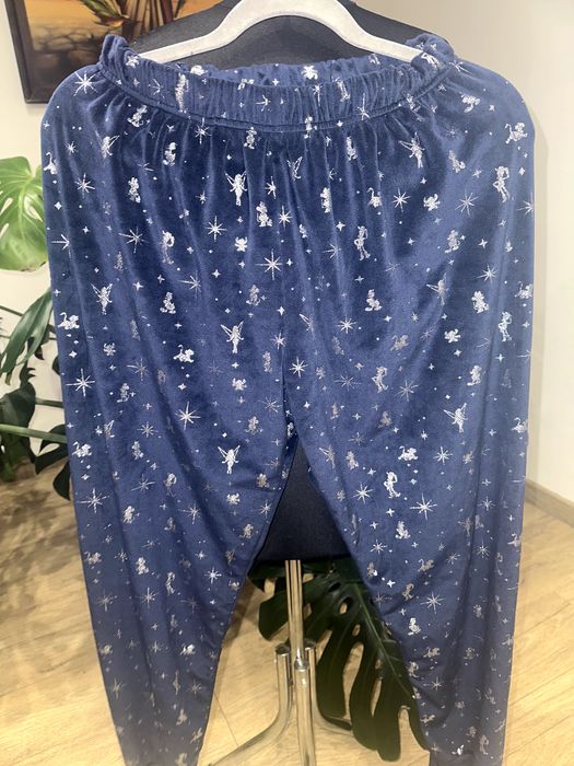 Disney welurowe spodnie do spania M