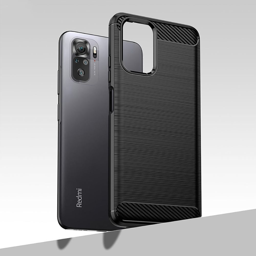 Etui Tpucarbon Black + Szkło Hartowane Do Xiaomi Poco M5S