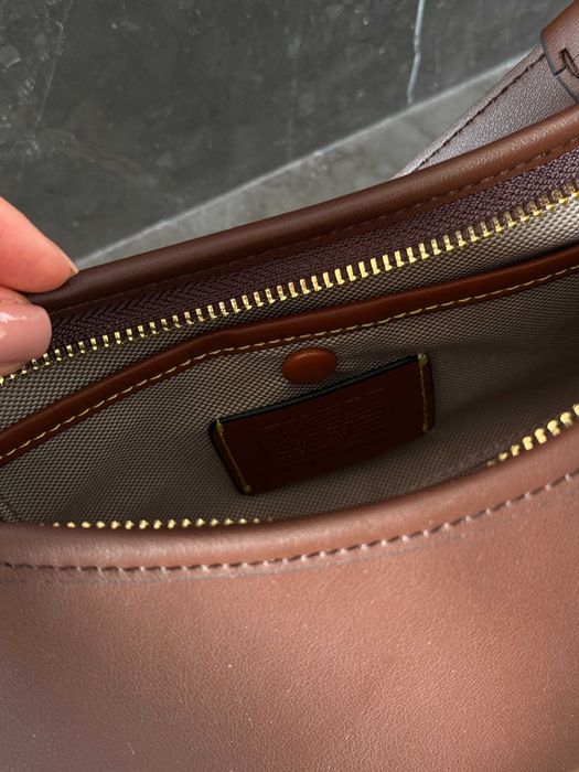 Шкіряна сумка Coach Premium Brown