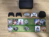 Xbox Series X + 4 pady (Elite 2 + Ghost Cipher) + 11 gier - Stan BDB