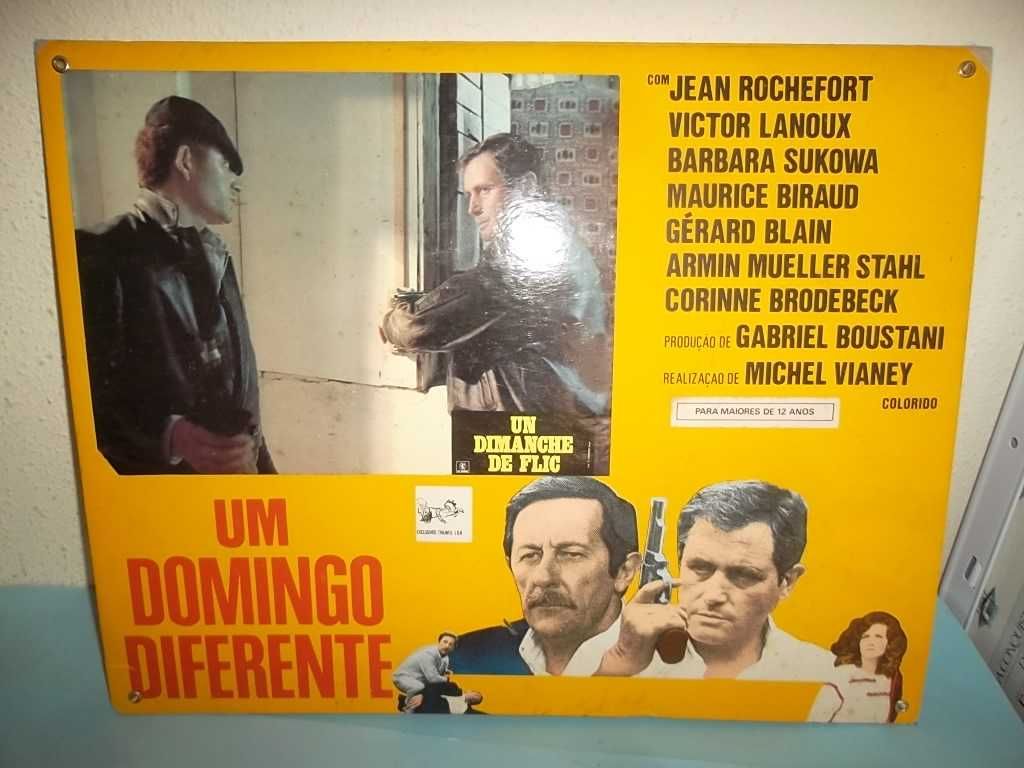 2 LOBBY CARDS - CARTONADOS - CINEMA DOS ANOS 70