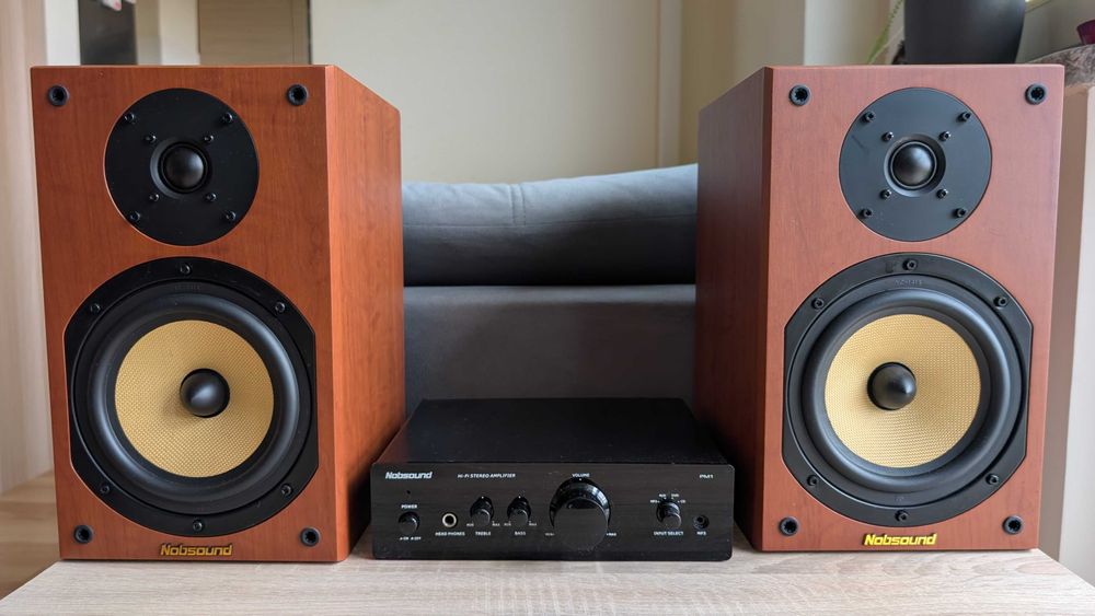 Zestaw stereo Nobsound: kolumny NS-2000 + wzmacniacz PM1