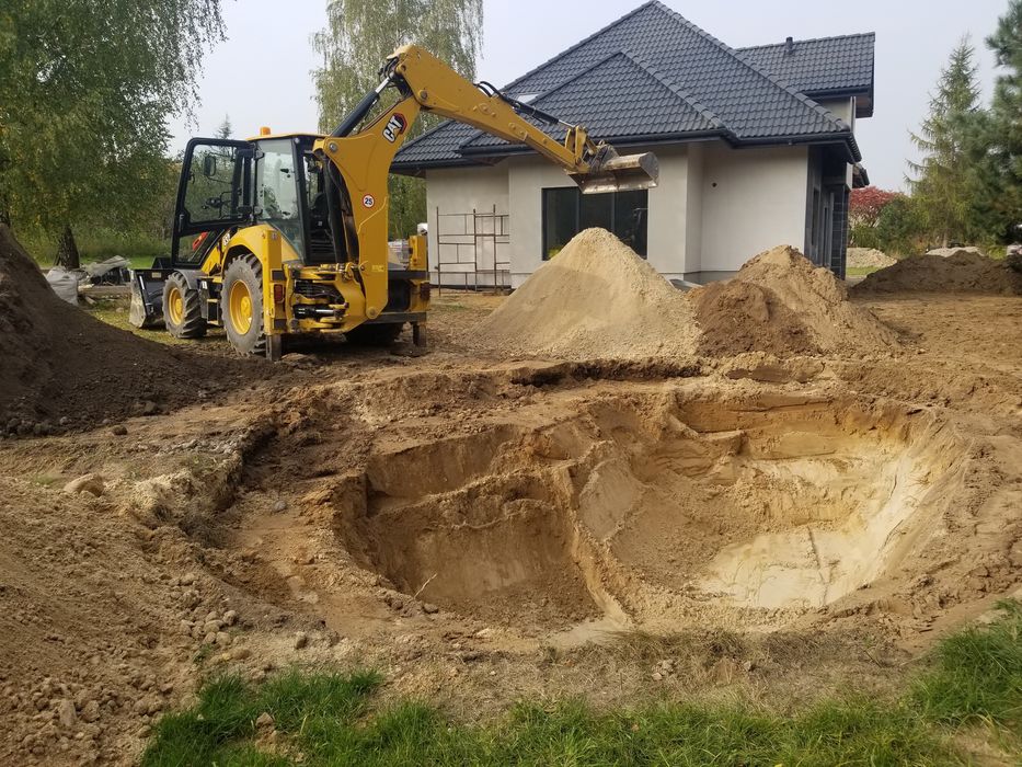 Usługi koparka koparko ładowarka szamba kompleksowo  ziemia kruszywa