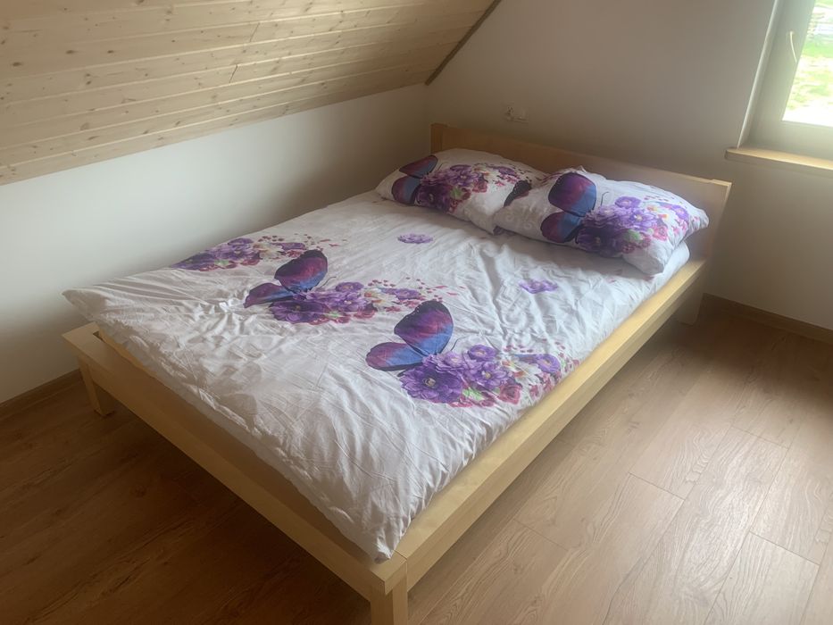 Lawendowy całoroczny komfortowy domek z kominkiem na Kaszubach