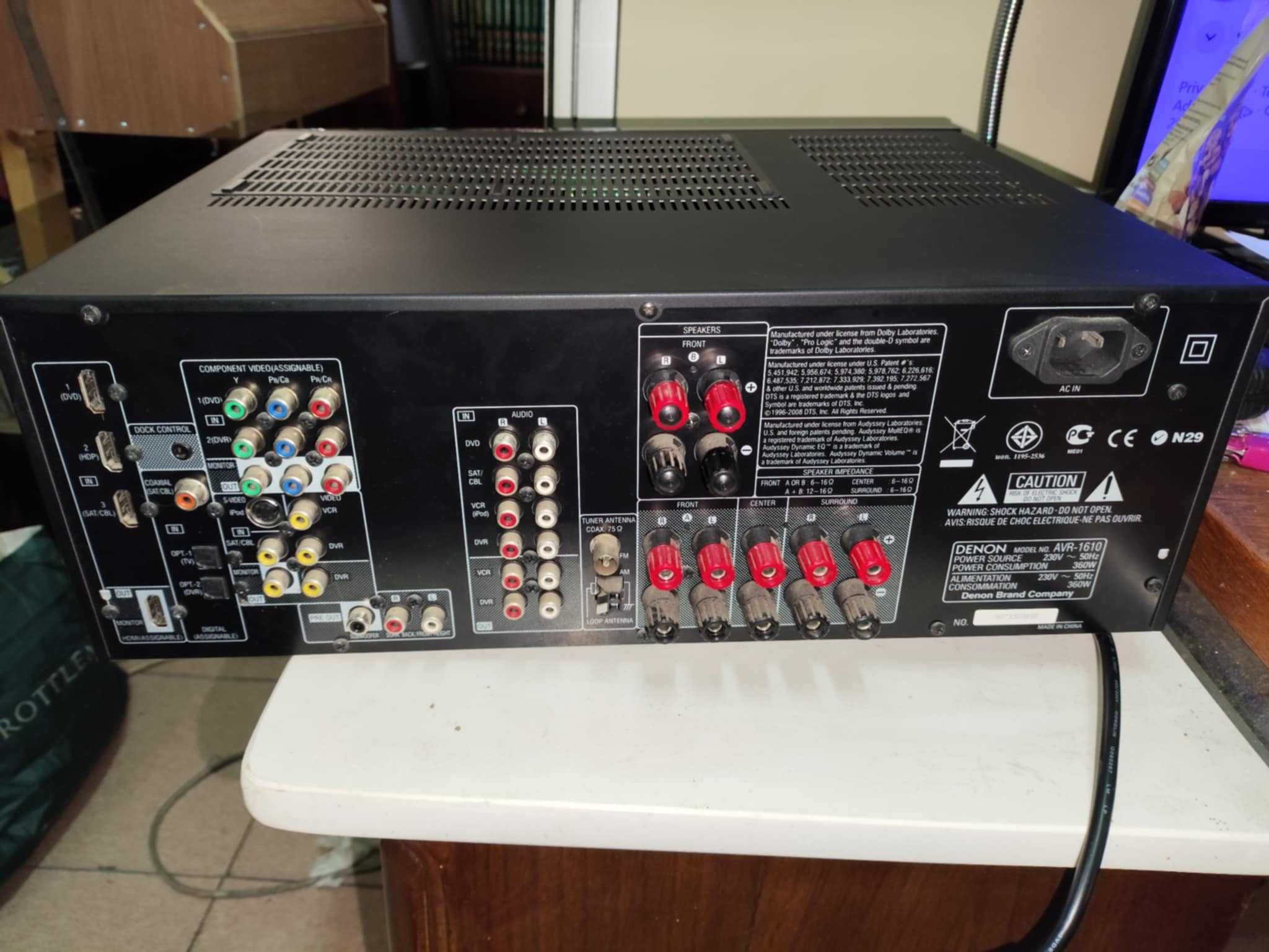 Denon AVR-1610 5.1 AV Surround Receiver HDMI Home Theater AV Receiver