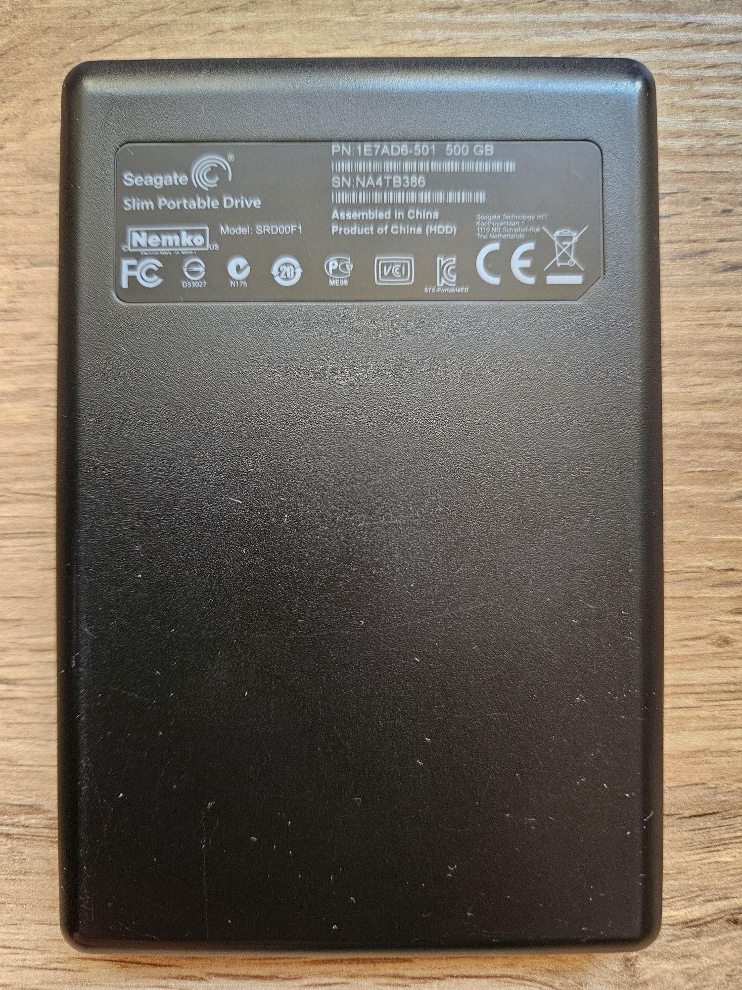 Зовнішній жорсткий диск Seagate HDD 500 GB