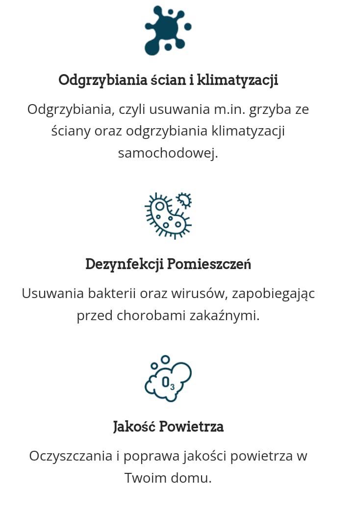 Wynajmę ozonator powietrza