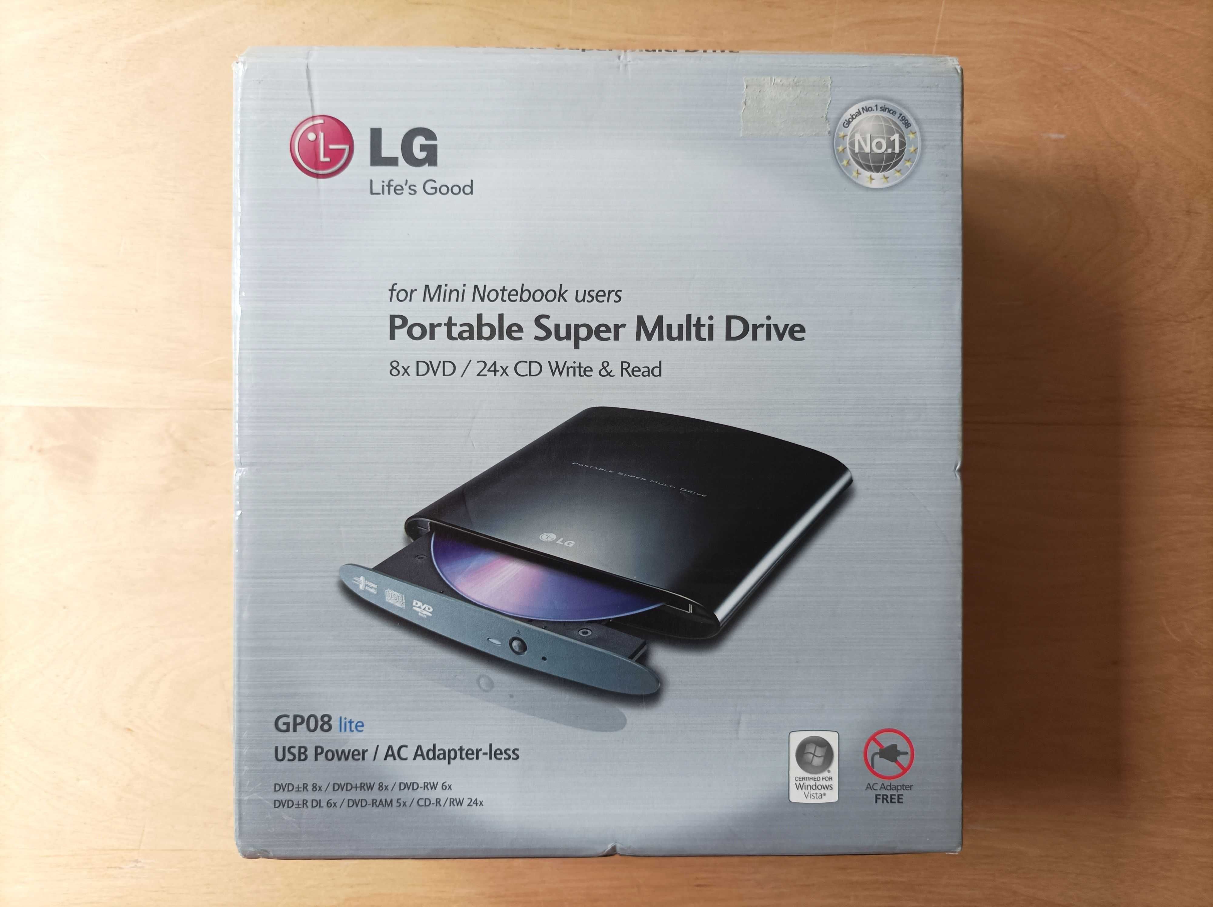 Nagrywarka LG Portable Super Multi Drive GPO8 lite - stan BDB