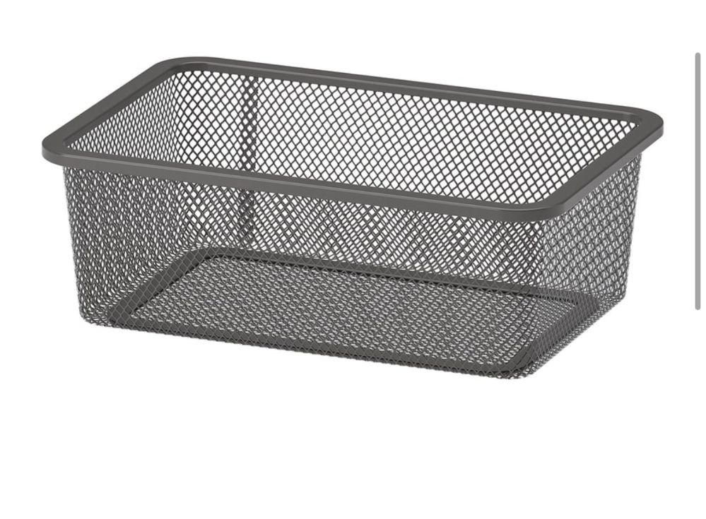Estante trofast ikea com cestos metalicos cinza
