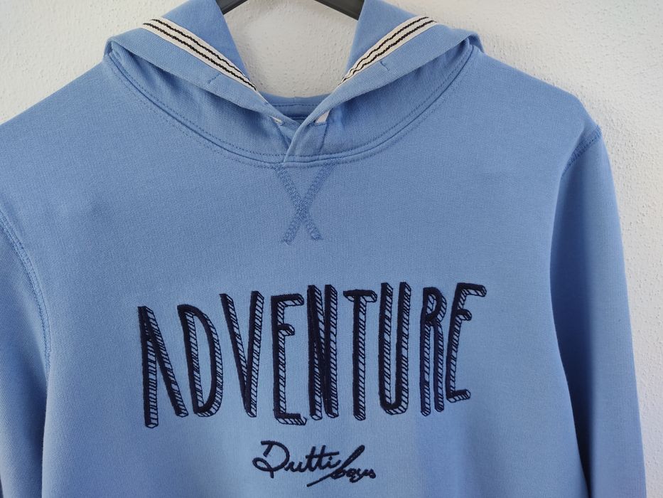 Sweatshirt com carapuço azul claro, rapaz 11-12 anos