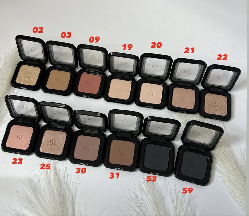 Тіні high pigment kiko malino тіні кікл мілано 20 30 31 25 03 21 02