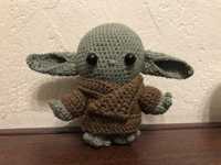 Малыш Йода (baby Yoda) амигуруми
