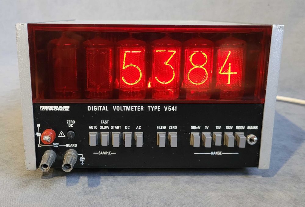 Voltmeter Mera Tronik Type V 541 Nixie.