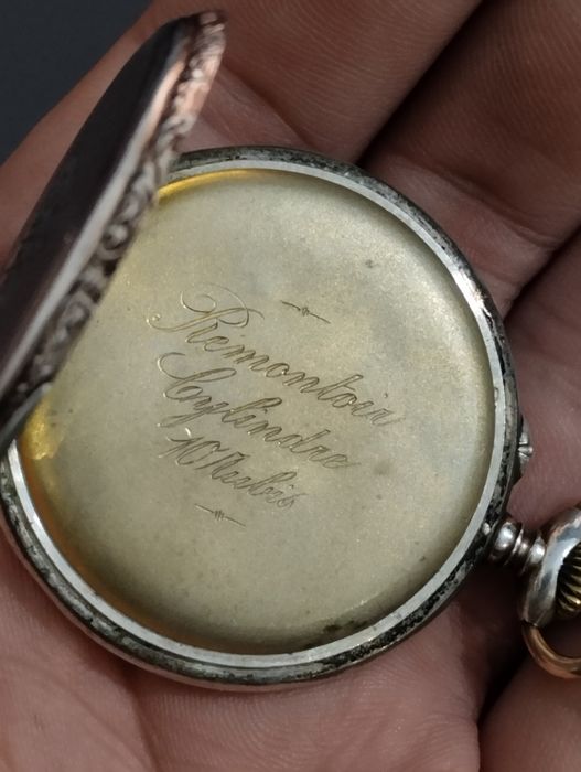 Stary zegarek  kieszonkowy 1929r srebro 800