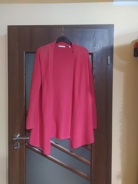 Sweter kardigan 38 M luźny oversize Christian Berg bawełniany długi