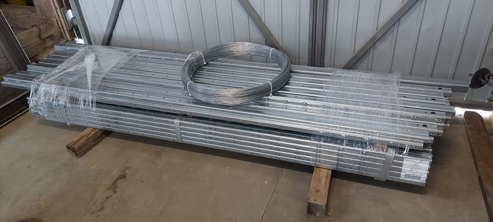Słupki do siatki leśnej, słupki ogrodzeniowe 230 cm słupki metalowe,
