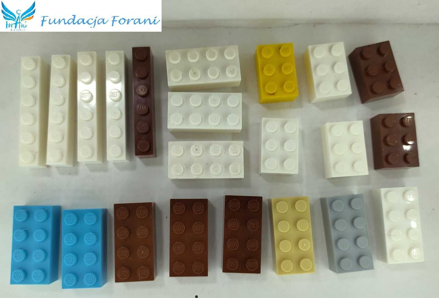 Lego klocki rózne 22szt 2x4 1x6 - I1658