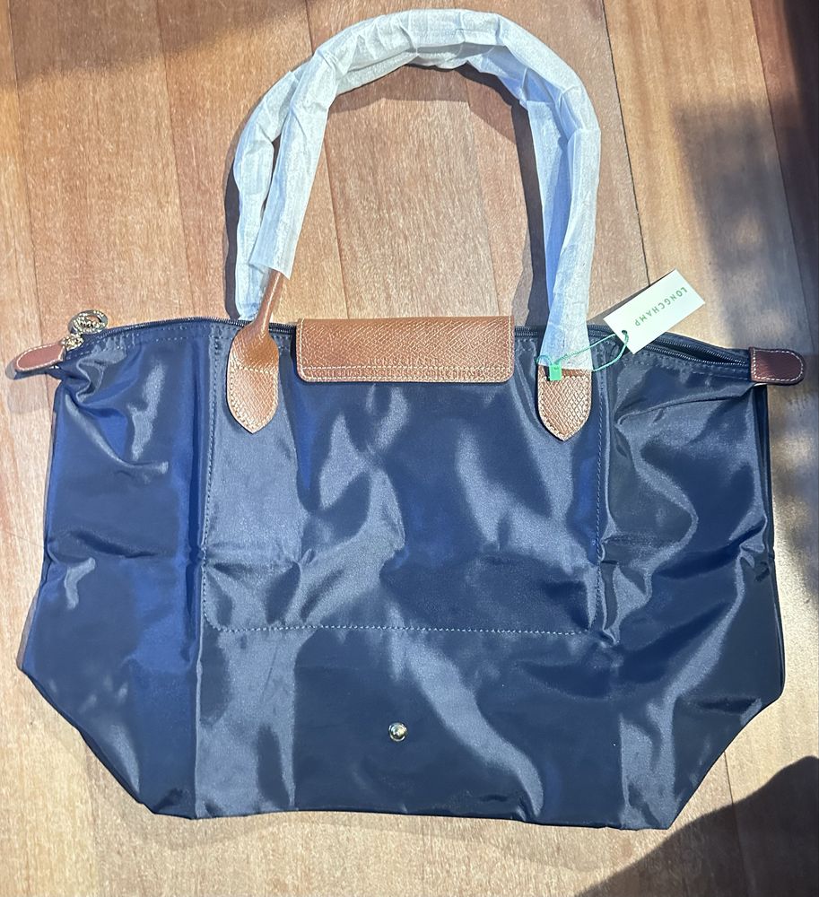 Mala longchamp pillage navy blue tamanho L