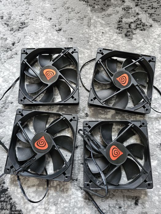 2x FAN wentylator 120mm PC Genesis Zestaw do komputer PC chłodzenie