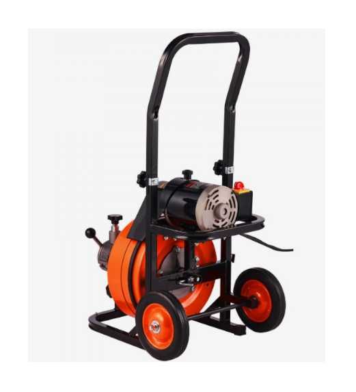 Elektryczna Maszyna Do Czyszczenia Rur 220V - 30m Spirala 4 Końcówki