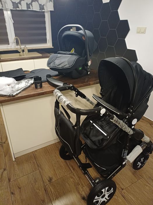Wózek czarny kesser 3w1 nowy!