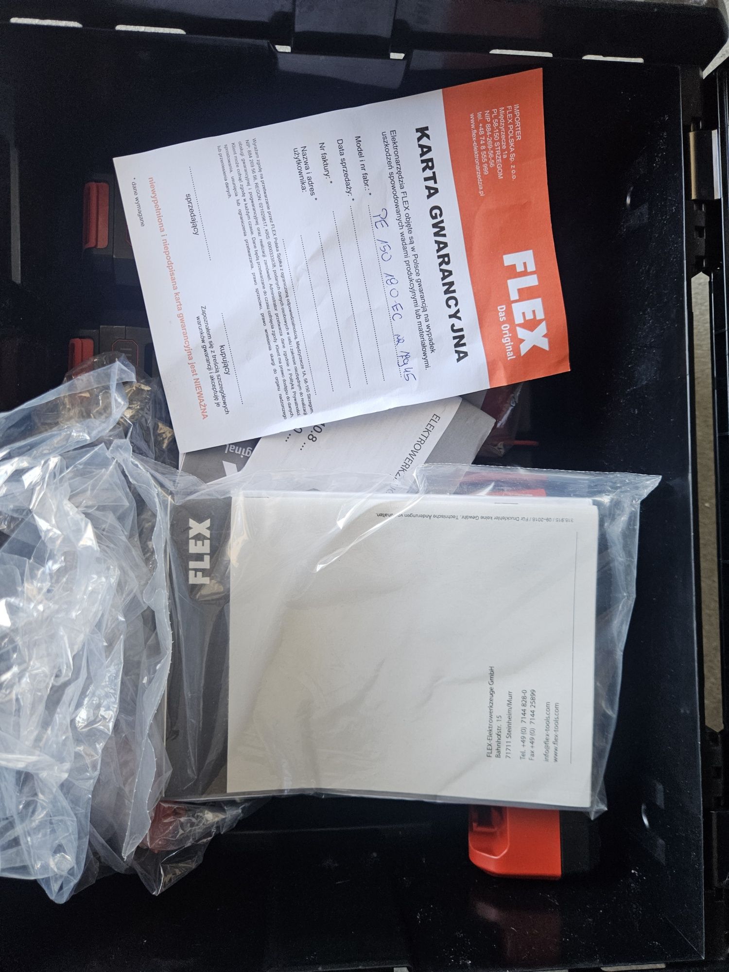 Polerka akumulatorowa rotacyjna flex pe 150