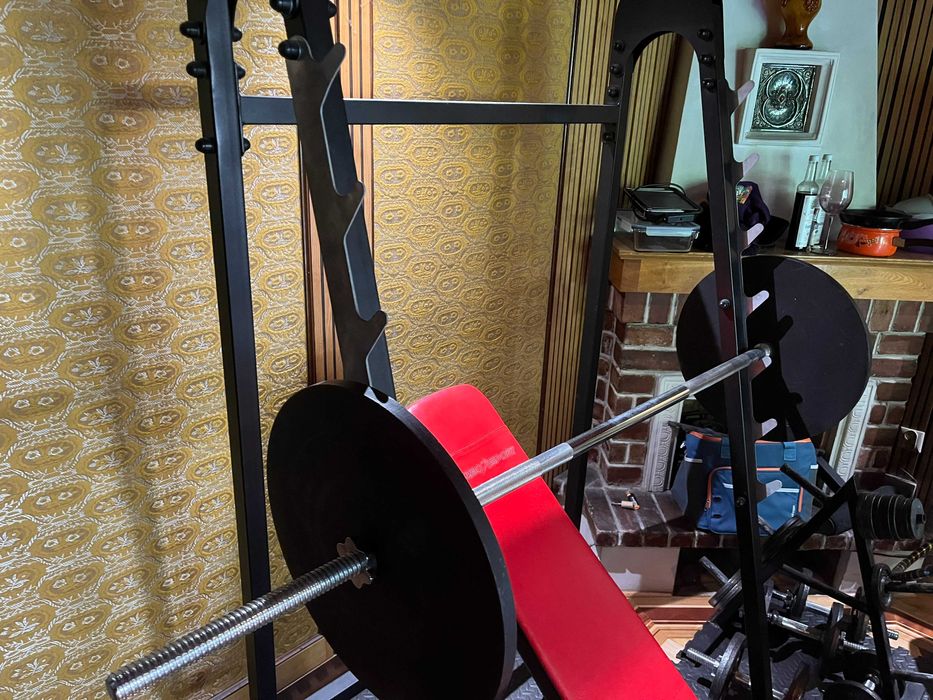 Stojak wielopoziomowy pod sztangę MARBO SPORT wyciskanie przysiady