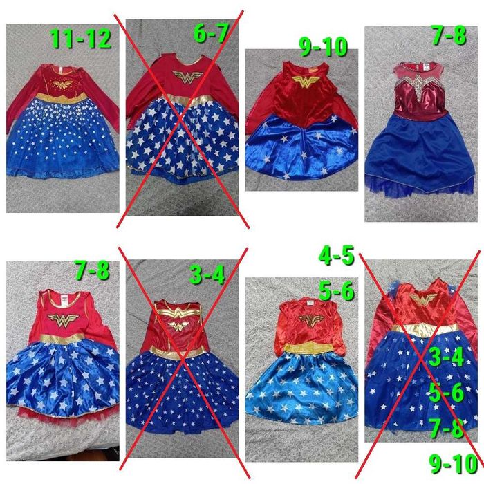 карнавальный костюм чудо женщина Диана 3-4, 5-6, 7-8, 9-10, 11-12 лет