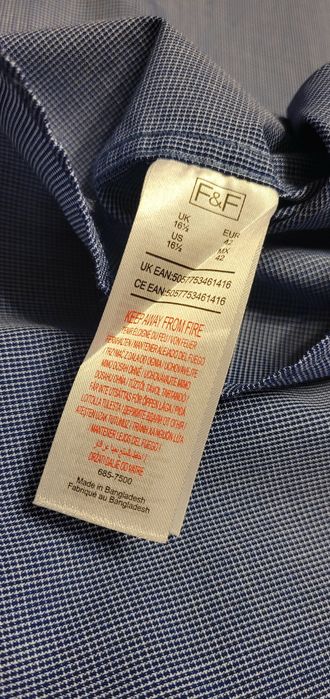 Koszula Męska F&F Tailoring roz. 16.5/42 - NOWA