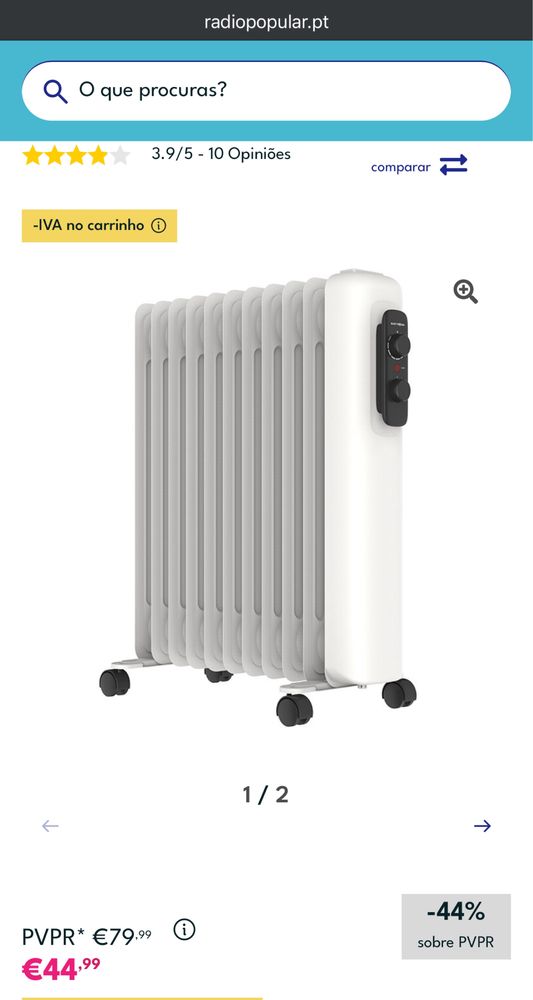 Aquecedor oleo electronia YCX02-11
