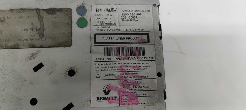 Renault Laguna II Lift Radio Fabryczne Nawigacja Cabasse