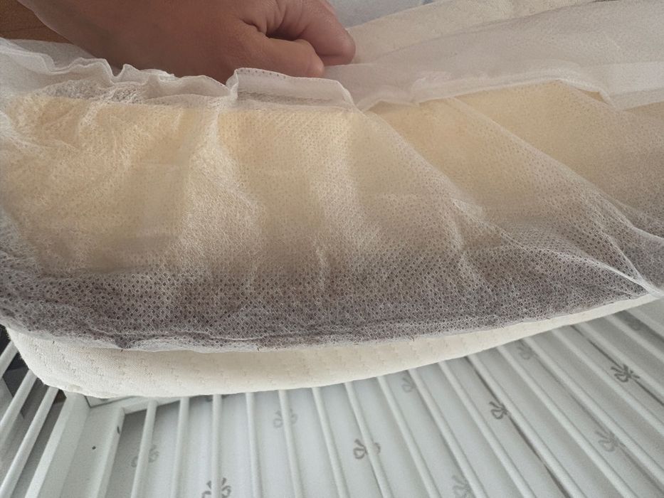 Materac do łóżeczka Hevea 120x60 lateksowo-kokosowy stan IDEALNY