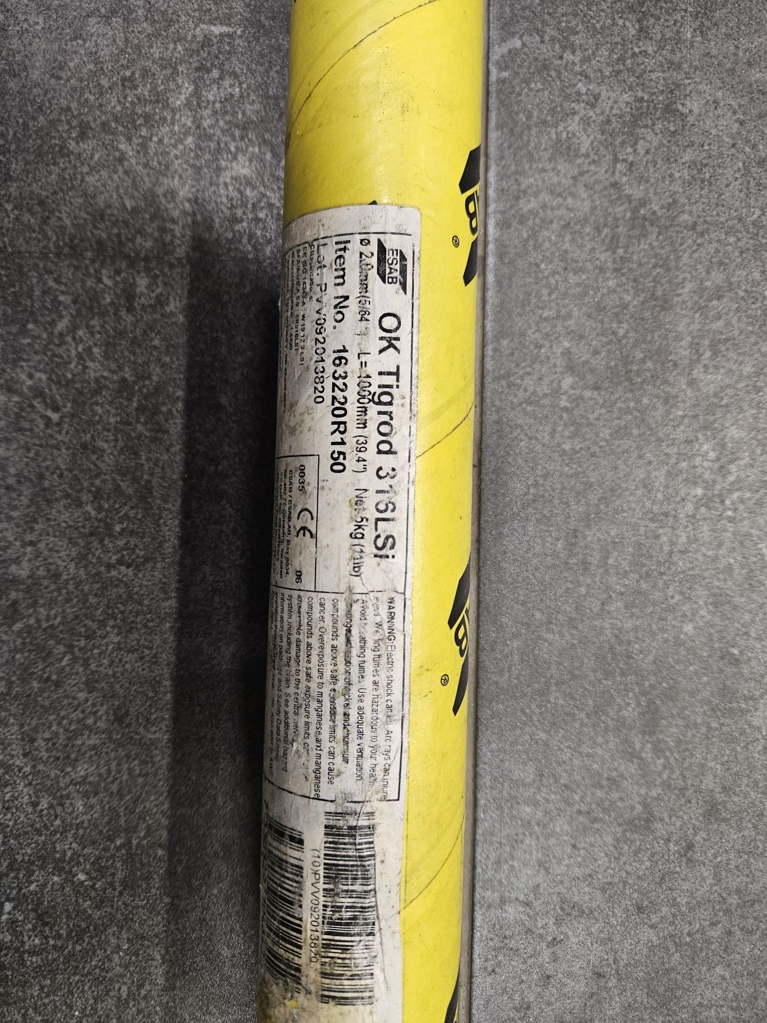 Tig rod  316LSi fi 2mm do nierdzewki  około 5kg