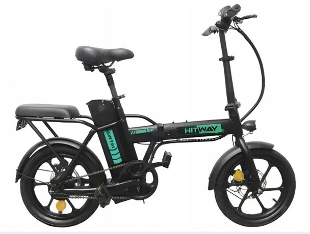 Rower elektryczny Hitway BK5 rama 16 cali czarny 250 W