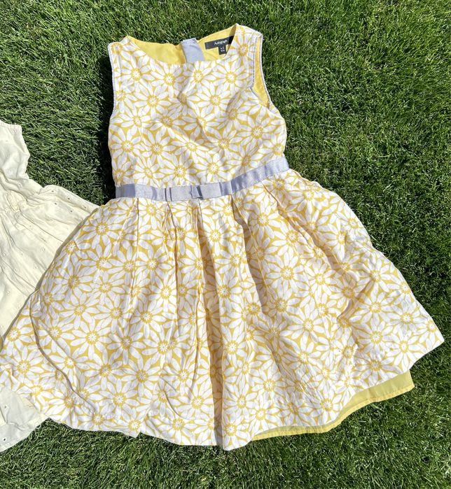 Сукня на дівчинку  жовта літо сукня 4-5 років
