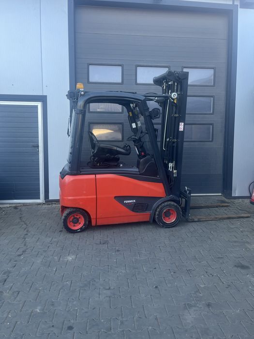Wózek elektrycny Linde E20 550cm triplex 4 sekcia pół kabina