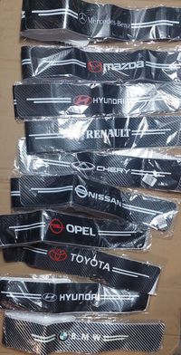 Карбоновые наклейки на пороги Opel Renault Chery Hyundai Toyota Mazda