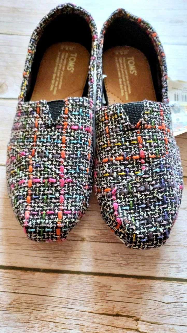 Эспадрильи мокасины балетки слипоны toms 36 22,5см еспадрільі сліпони