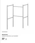Toalheiro extensível Aço Inoxidável BROGRUND IKEA