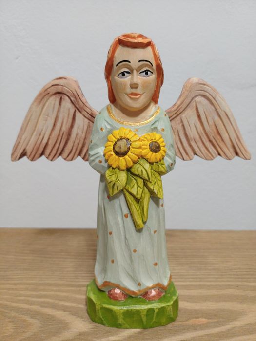 Anioł rzeźba ludowa