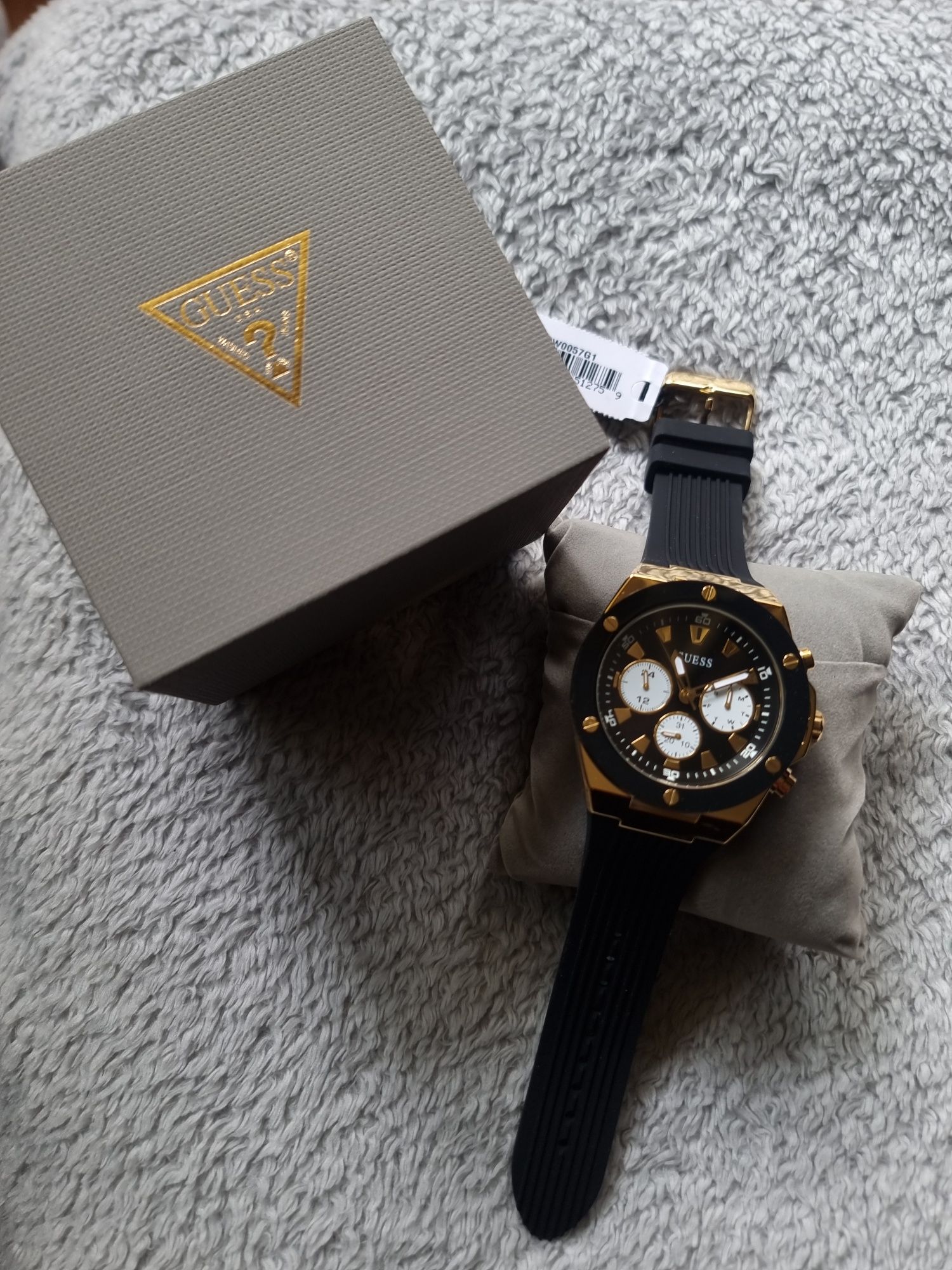 Zegarek Guess Męski Poseidon Chrono Yellow Gold