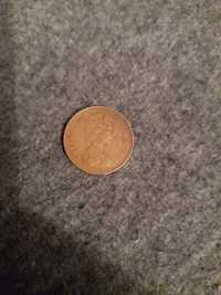 1 new penny 1979, moneta new penny, moneta, moneta brytyjska, penny