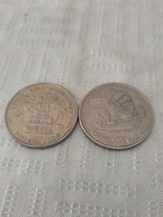 Moedas antigas Portuguesas descobrimentos -Macau